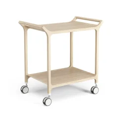 Teatime serving trolley, Ash laquered