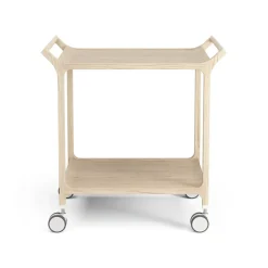 Teatime serving trolley, Ash laquered