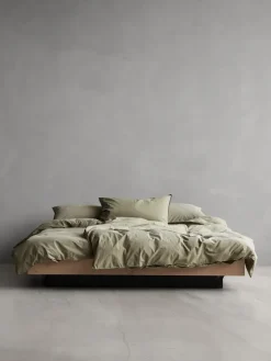 Tell Me More duvet cover cotton, Olive, 240x220 cm