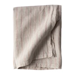 Tell Me More tablecloth 145x270 cm, Hazelnut stripe