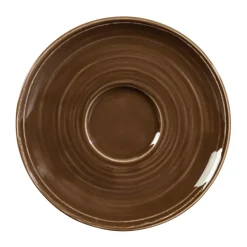 Terra coffee saucer Ø16.1 cm 6-pack, Earth Brown