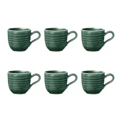Terra espresso cup 9 cl 6-pack, Moss Green
