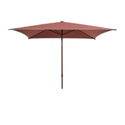 Terrazza Square parasol, Off white-burgundy