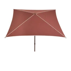 Terrazza Square parasol, Off white-burgundy