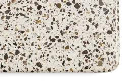 Terrazzo dining table Ø70 cm, Grey terrazzo-anthracite