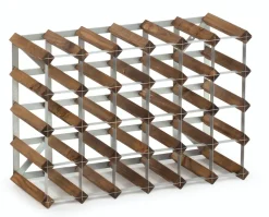 The Swedish Wine Rack Factory wine rack 30 bottles expandable, Dark oak