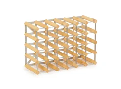 The Swedish Wine Rack Factory wine rack 30 bottles expandable, Light oak