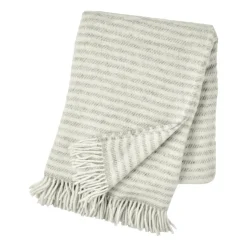 Tidal wool throw 130x180 cm, Light grey