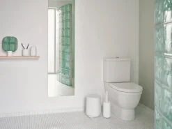 Time table mirror 26.5 cm, White