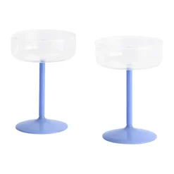 Tint coupe glasses 20 cl 2-pack, Clear-jade light blue