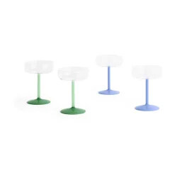 Tint coupe glasses 20 cl 2-pack, Clear-jade light blue