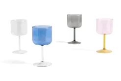 Tint wine glass 25 cl 2-pack, Blue-clear