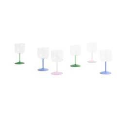 Tint wine glass 25 cl 2-pack, Blue-clear
