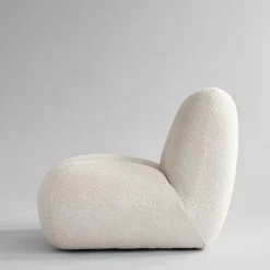 Toe lounge chair bouclé, Off-white