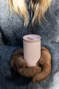 Tova car mug thermos mug 32 cl, Pink Pantone