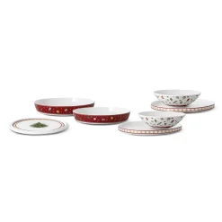 Toy's Delight La Boule servis 7 pieces, White-red