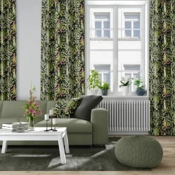 Trädgård fabric, Black-green