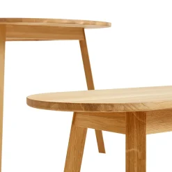 Triangle Leg bench, Oiled oak 200 cm