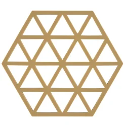 Triangles trivet 14x16 cm, khaki