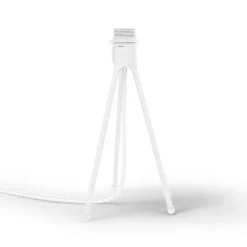 Tripod lamp stand table, white