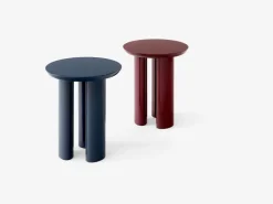 Tung JA3 side table, burgundy red