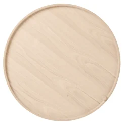 Turning table, natural oak-chrome