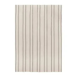 Twill bedspread, Off-white-black, 230x260 cm