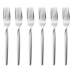 Twist cake fork 6-pack, Stainless steel