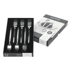 Twist cake fork 6-pack, Stainless steel
