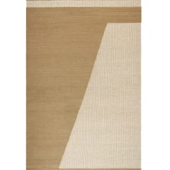 Una wool carpet 230x320 cm, Beige-off white-beige