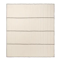 Vari quilted bedspread, Natural-dark chocolate, 260x230 cm
