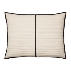 Vari quilted pillow 60x80 cm, Natural-dark chocolate