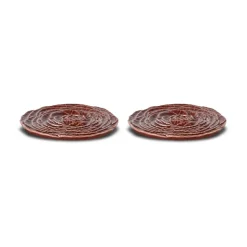 Veggie coasters Ø10 cm 2-pack, Burgundy