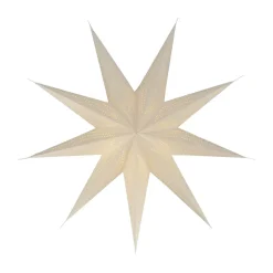 Veil advent star, White, Ø60 cm