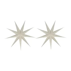 Veil advent star, White, Ø90 cm