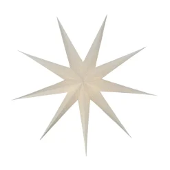 Veil advent star, White, Ø90 cm
