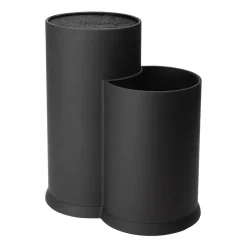 Vida knife block and utensil holder 23 cm, Black