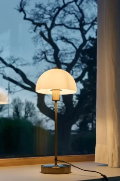 Vienda table lamp, brass-white