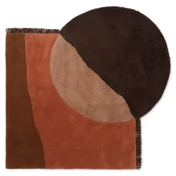 View rug 140x180 cm, Red-brown