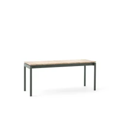 Ville AV27 bench small 110x40 cm, Bronze green