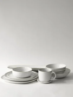 Vince deep plate Ø22.5 cm, White