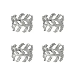 Vine napkin ring Ø4,7 cm 4-pack, Zinc alloy