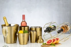 Viners ice bucket with lid 1.5 l, Gold