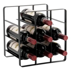 Vinia wine rack 9 bottles 30 cm, Iron