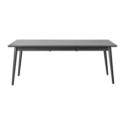 VIOR dining table 90x200 cm, Black lacquered oak
