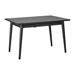 VIOR dining table 90x120 cm, Black lacquered oak