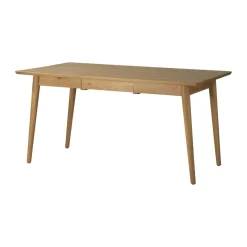 VIOR dining table 90x120 cm, Lacquered oak