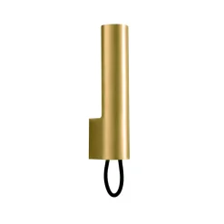 Visir wall lamp, Raw brass