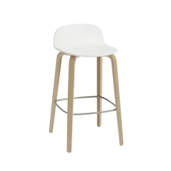 Visu barstool 65 cm, White-oak