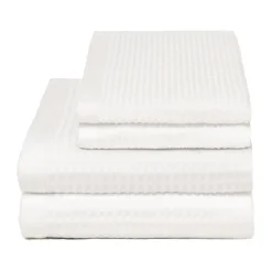 Waffle bath towel 70x140 cm, Ivory